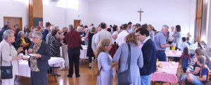 Reception at school hall after Church blessing, Nov 29, 2015. Click to enlarge pic.